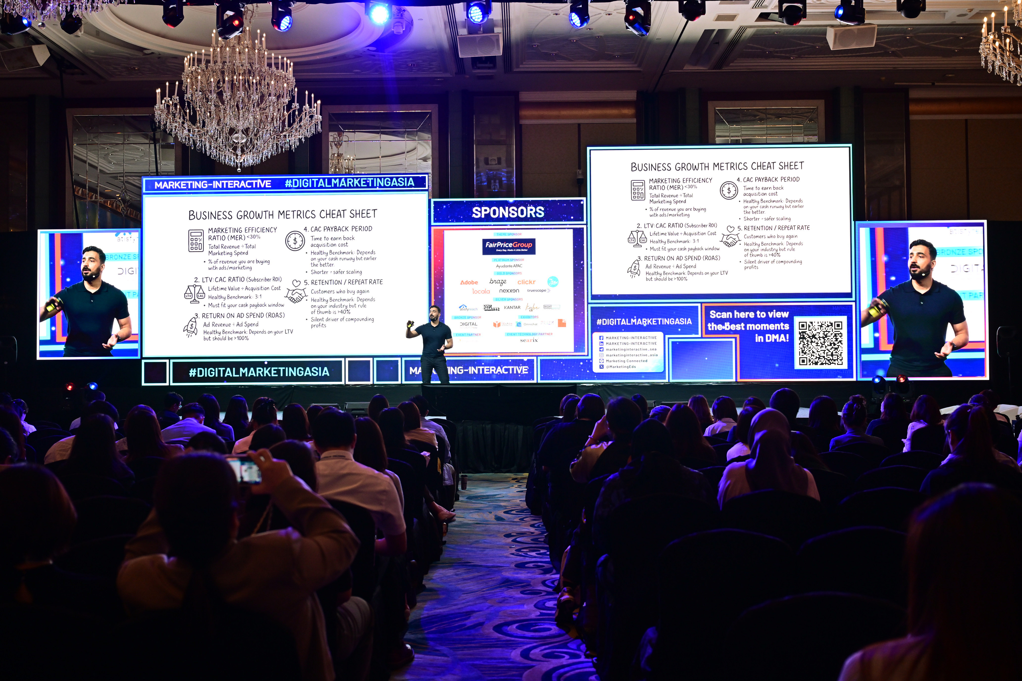 Rafay speaking to a large audience